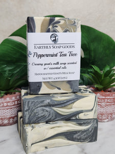 Peppermint Tea Tree Goats Milk Soap Earthly Soap Goods 