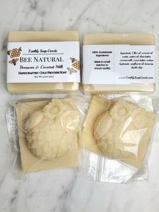 Bee Natural, Beeswax wax Coconut Honey Soap Earthly Soapgoods
