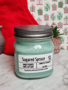 Sugared Spruce Candle Earthly Soap Goods