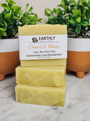 Carrot & Honey Soap Earthly Soap Goods