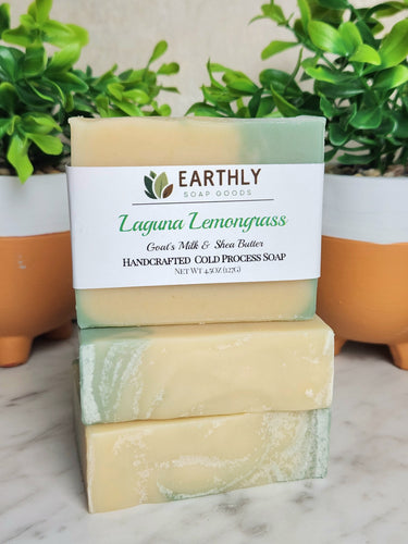 Laguna Lemongrass Goats Milk Soap Earthly Soap Goods