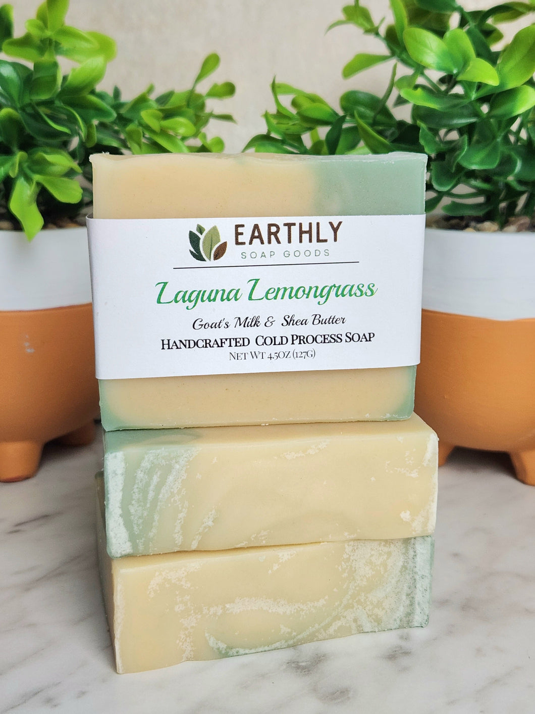 Laguna Lemongrass Goats Milk Soap Earthly Soap Goods