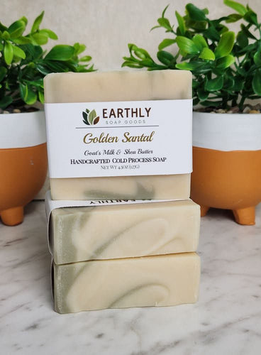 Golden Santal Goats Milk Soap Earthly Soap Goods
