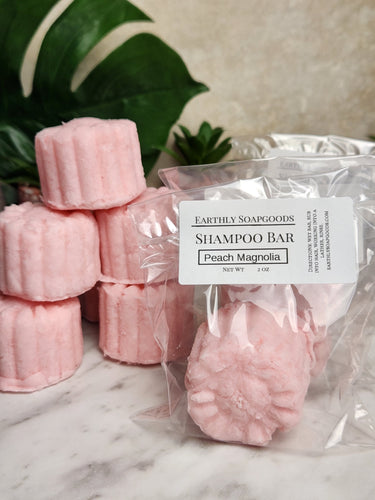 Peach Magnolia Shampoo Bar Earthly Soap Goods