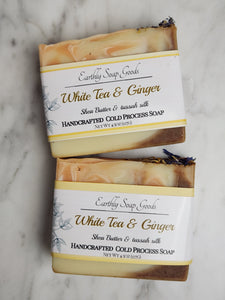 White Tea & Ginger Soap Earthly Soap Goods