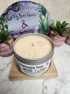 Champagne Toasts, Soywax Candle Earthly Soap Goods