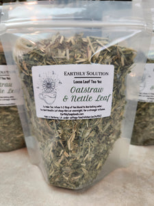 Oatstraw & Nettle Leaf Tea Earthly Soap Goods 