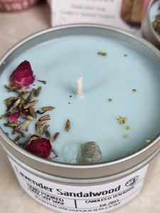 Lavender Sandalwood Candle Earthly Soap Goods 