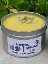 Load image into Gallery viewer, Lemongrass Soywax Candle Earthly Soapgoods