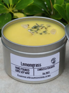 Lemongrass Soywax Candle Earthly Soapgoods
