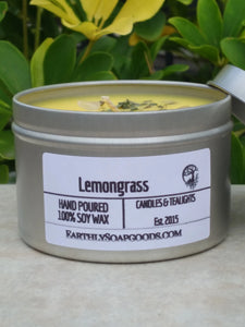 Lemongrass Soywax Candle Earthly Soapgoods